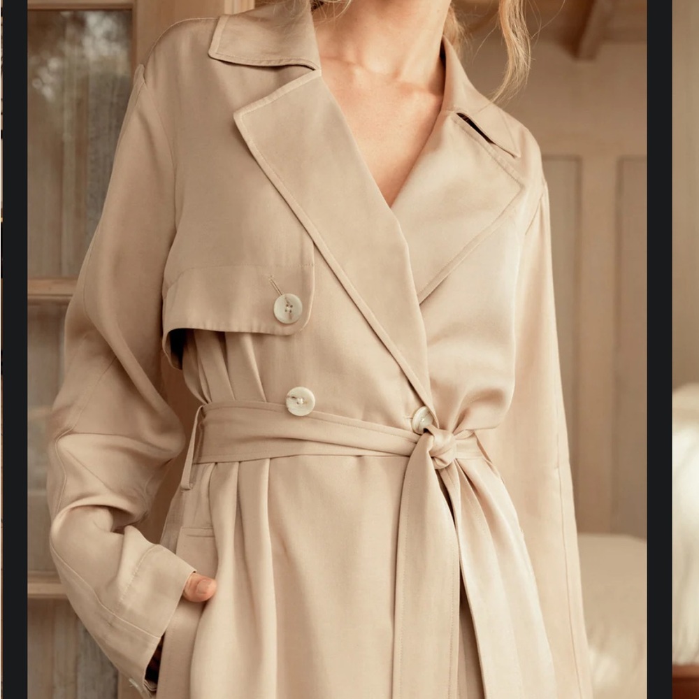 NWT darling society overcast trench coat
